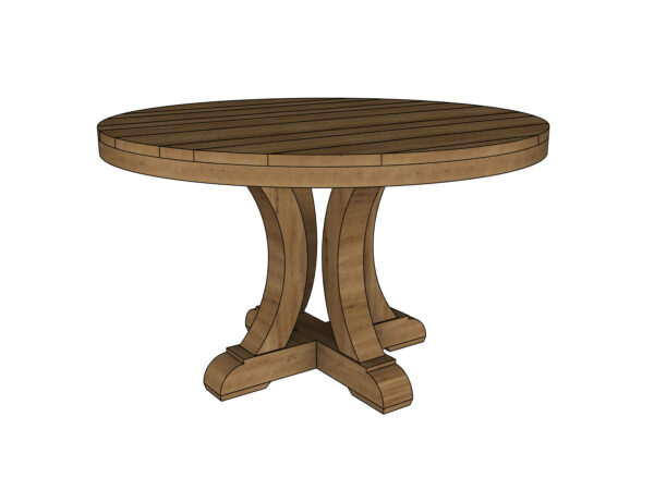 the joseph round pedestal table