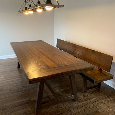 maahs custom farmhouse table for review